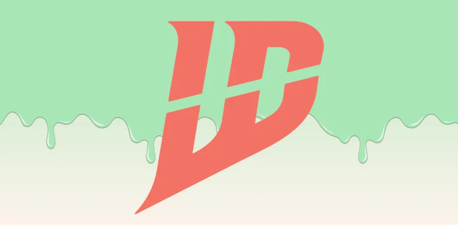 An IDW Publishing Logo with green frosting behind it